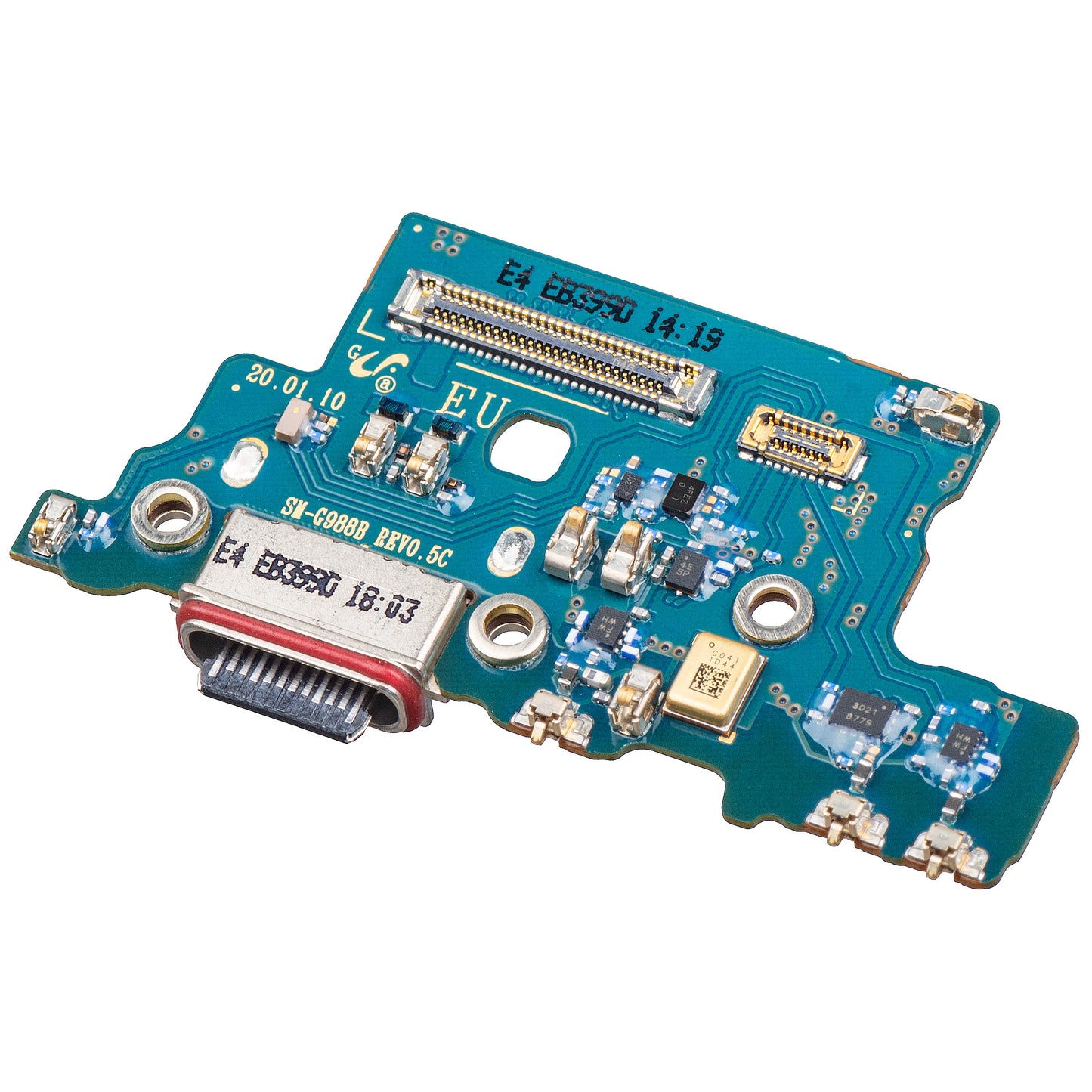 Ladekontakt Kort - Mikrofon Samsung Galaxy S20 Ultra G988, Service Pack GH96-13300A