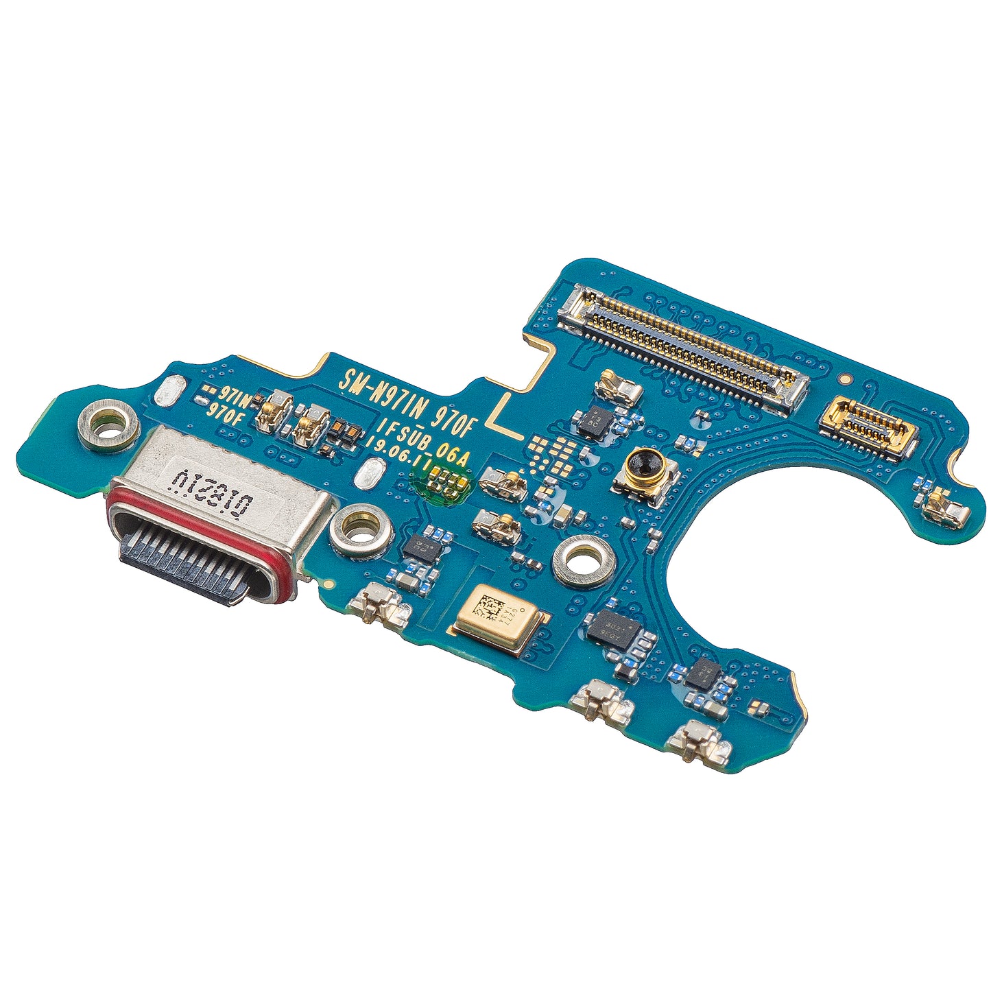 Placa med Ladekontakt - Mikrofon Samsung Galaxy Note 10 5G N971 / Note10 N970, Service Pack GH96-12781A