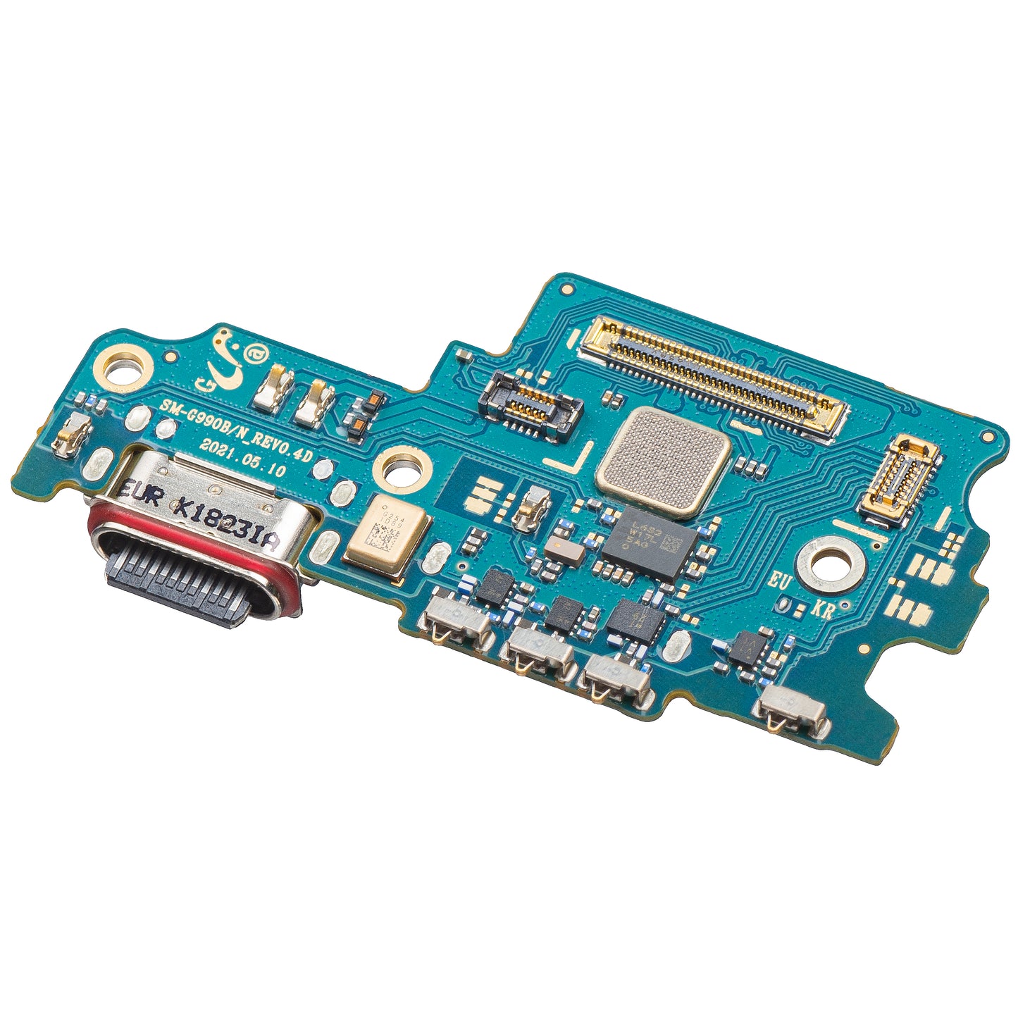 Kort med ladekontakt - Mikrofon - SIM-kortlesermodul Samsung Galaxy S21 FE 5G G990, Service Pack GH96-14548A