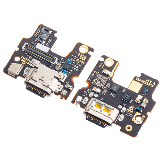 Motorola Edge 30 mikrofon- og ladekontaktkort, Servicepakke 5P68C20589