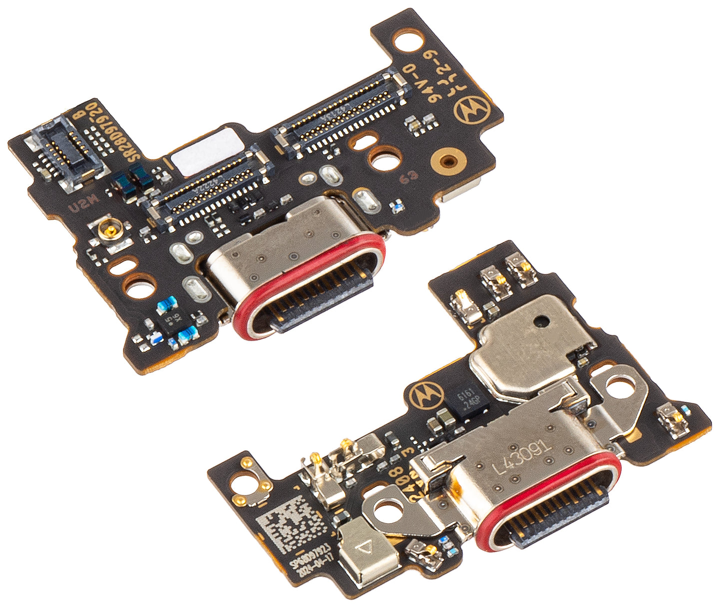 Ladekontaktkort - Mikrofon Motorola Edge 50 Ultra, Service Pack 5P68C24477