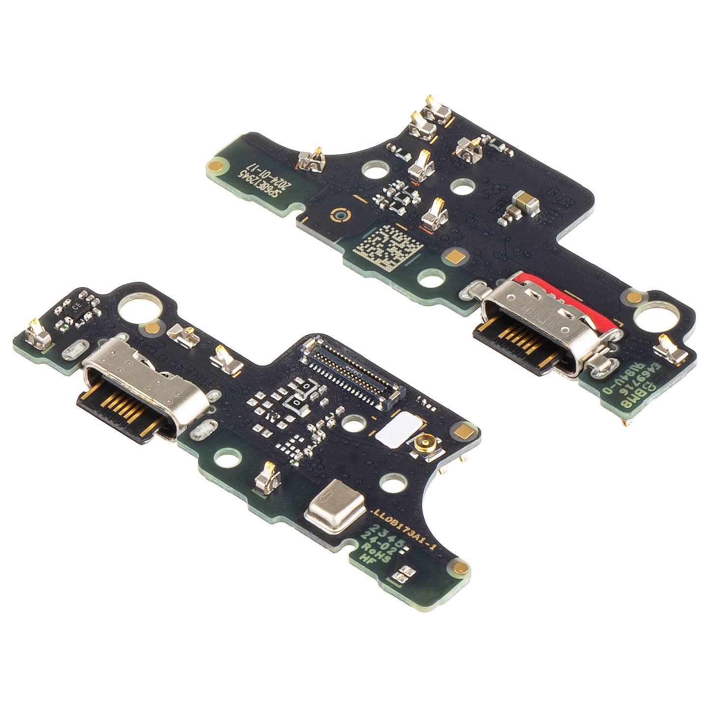 Lade- og mikrofonkontaktkort Motorola Moto G04, Service Pack 5P68C23901