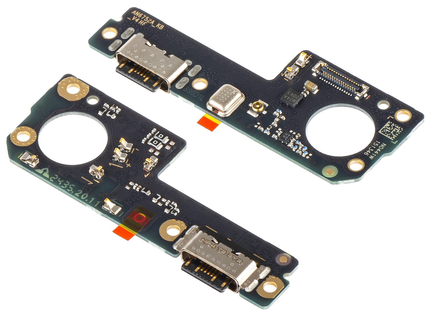 Ladeplaten med mikrofonkontakt Xiaomi Redmi Note 13 5G, Service Pack 5600010N1700