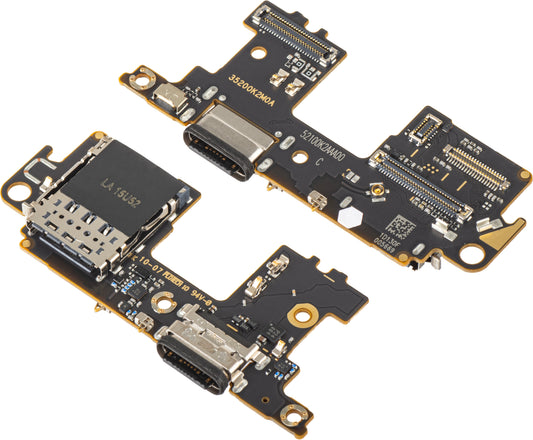 Ladekontakt Kort - Mikrofon - SIM-kortleser Modul Xiaomi Mi 11 5G, Service Pack 56000F00K200