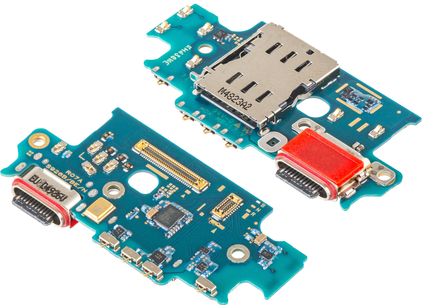 Ladekontakt Kort - Mikrofon - SIM-kortleser Modul Samsung Galaxy S24+ S926, Service Pack GH96-16542A