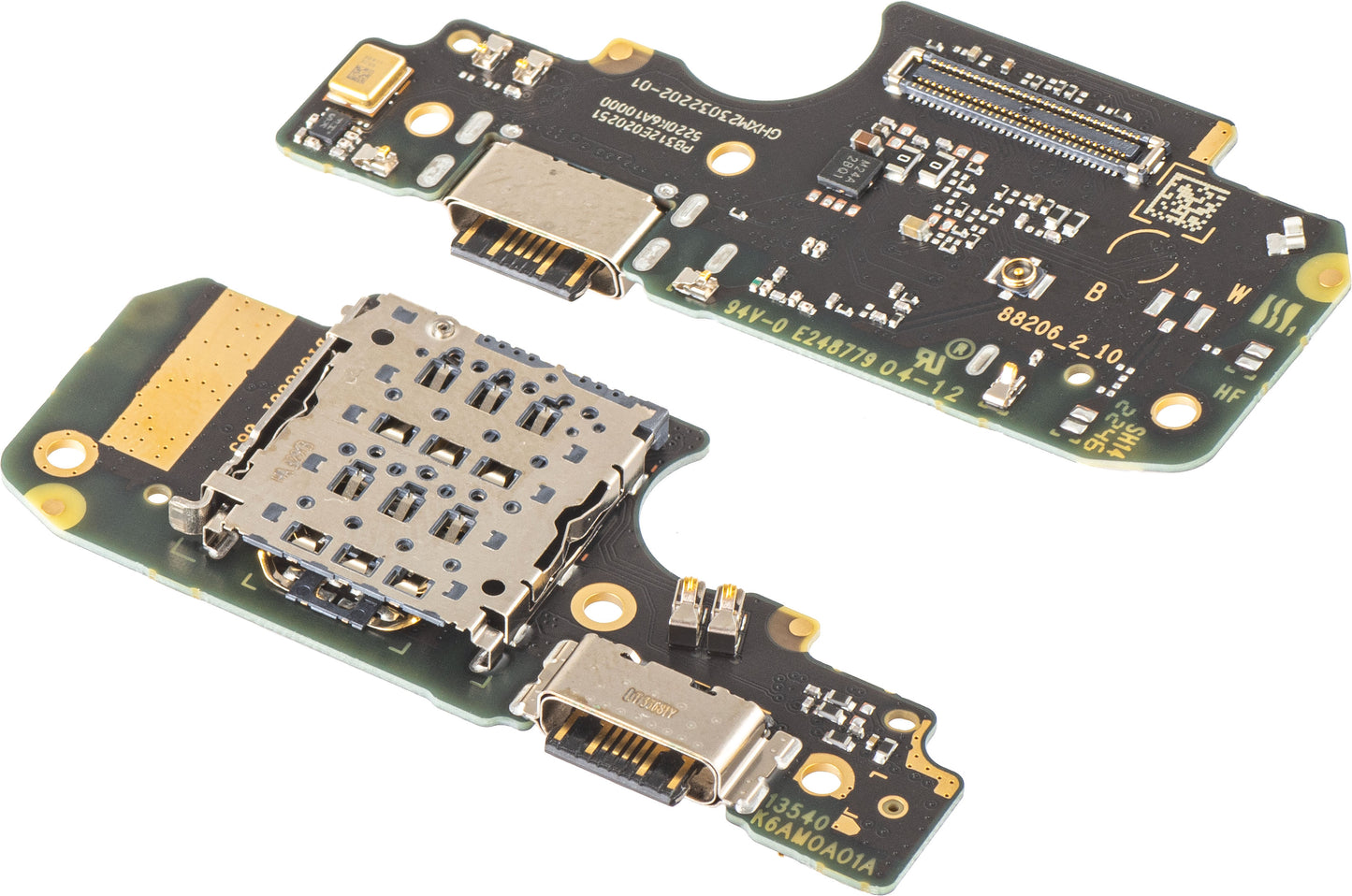 Ladekontakt Kort - Mikrofon - SIM-kortleser Modul Xiaomi Redmi Note 12 Pro 4G, Service Pack 5600020K6A00