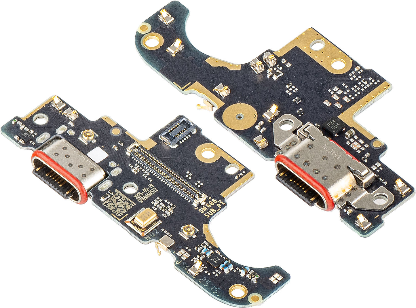 Ladekontakt Kort - Mikrofon Motorola Moto G86 Power / G86, Service Pack 5B28C30464
