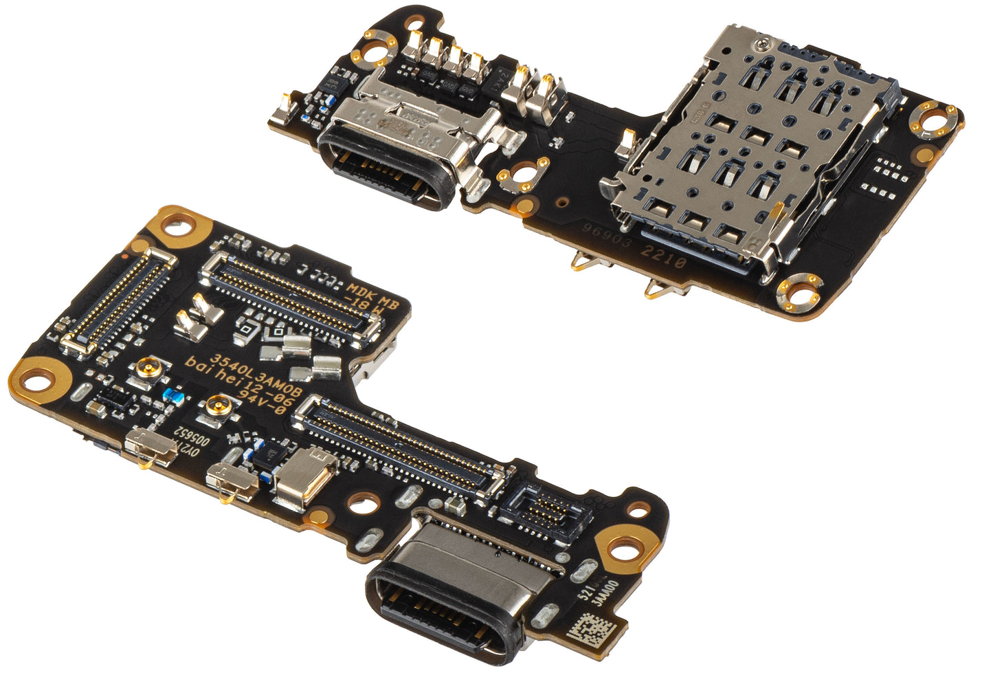 Ladekontakt Kort - Mikrofon - SIM-kortleser Modul Xiaomi 12S / 12X / 12, Service Pack 5600010L3A00