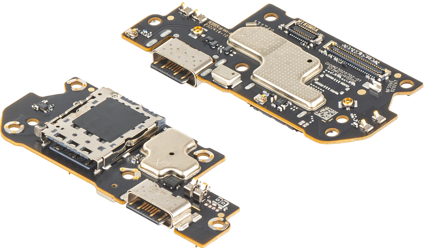 Ladekontakt Kort - Mikrofon - SIM-kortleser Modul Xiaomi Redmi Note 12 Pro+, Servicepakke 560002M16U00