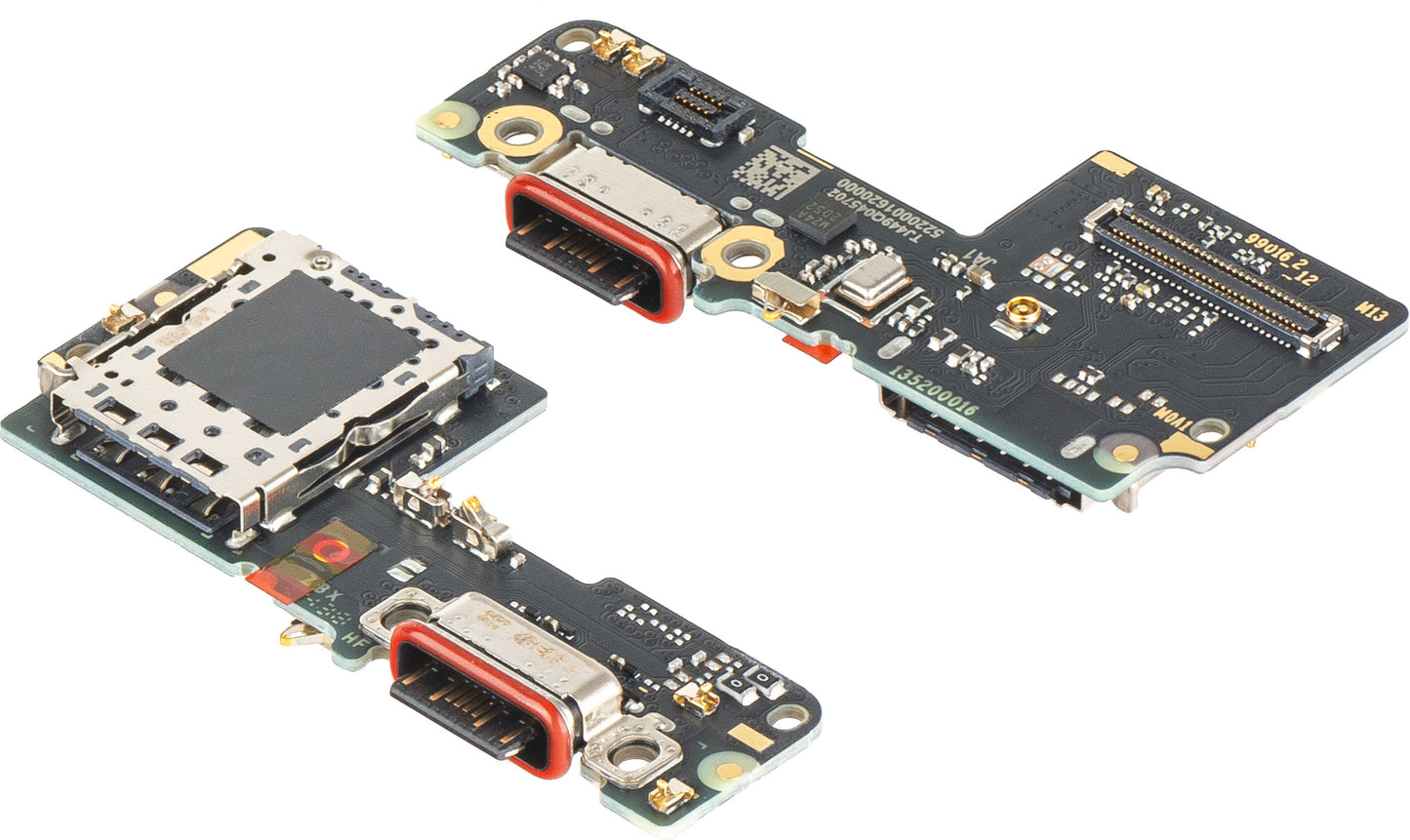 Ladekontakt Kort - Mikrofon - SIM-kortleser Modul Xiaomi Redmi Note 14 Pro 5G, Service Pack 56002600O1600