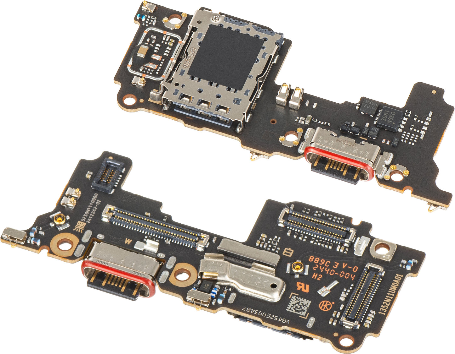Ladekontakt Kort - Mikrofon - SIM-kortleser Modul Xiaomi Poco F6 Pro, Service Pack 5600170N1100