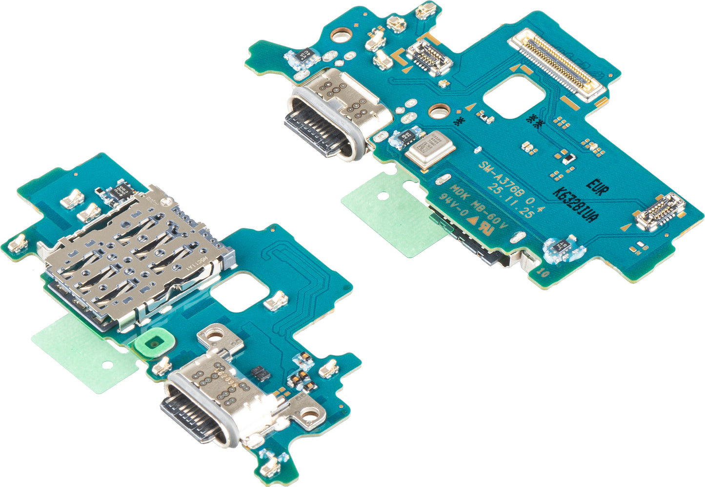 Ladekontakt Kort - Mikrofon - SIM-kortleser Modul Samsung Galaxy A37 5G, Service Pack GH96-21038A