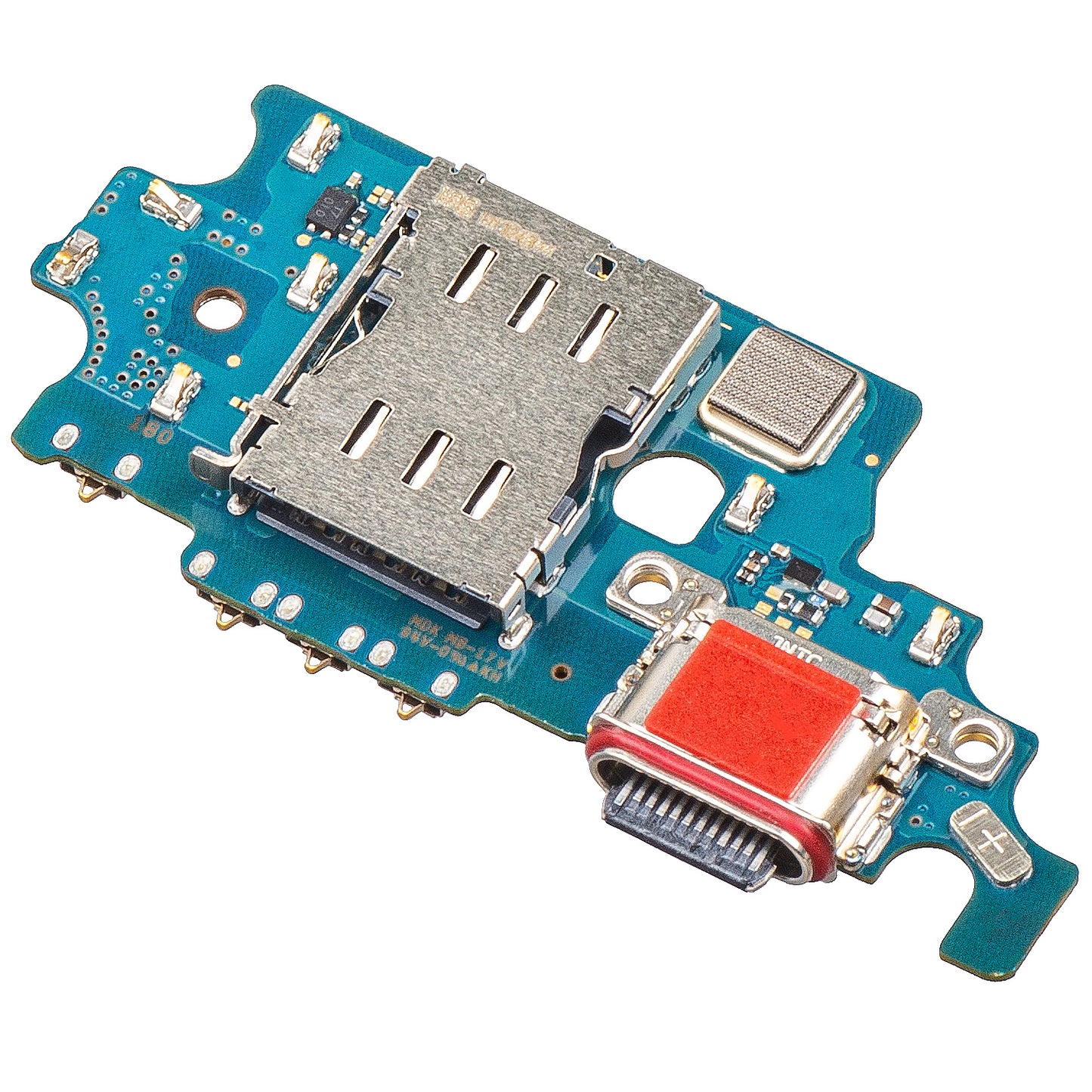 Ladekontakt Kort - Mikrofon - SIM-kortleser Modul Samsung Galaxy S21+ 5G G996, Service Pack GH96-13993A