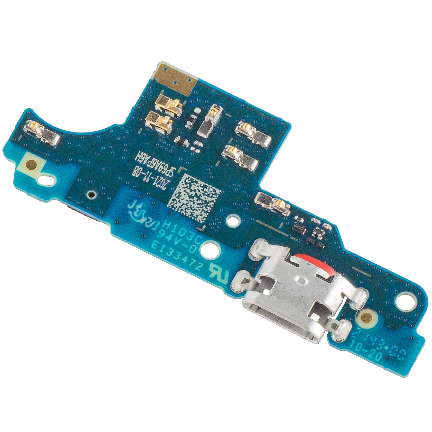 Ladeportkort - Mikrofon Motorola Moto E7 Plus, Service Pack 5P68C17424