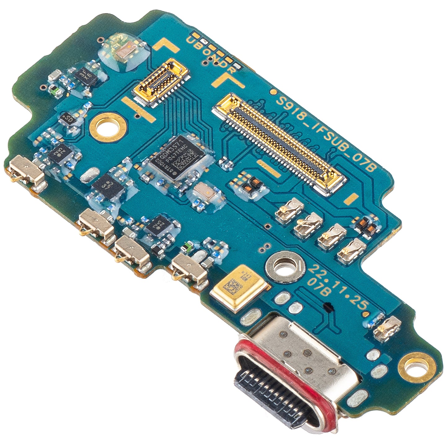 Kort med ladeport - mikrofon - SIM-kortlesermodul Samsung Galaxy S23 Ultra S918