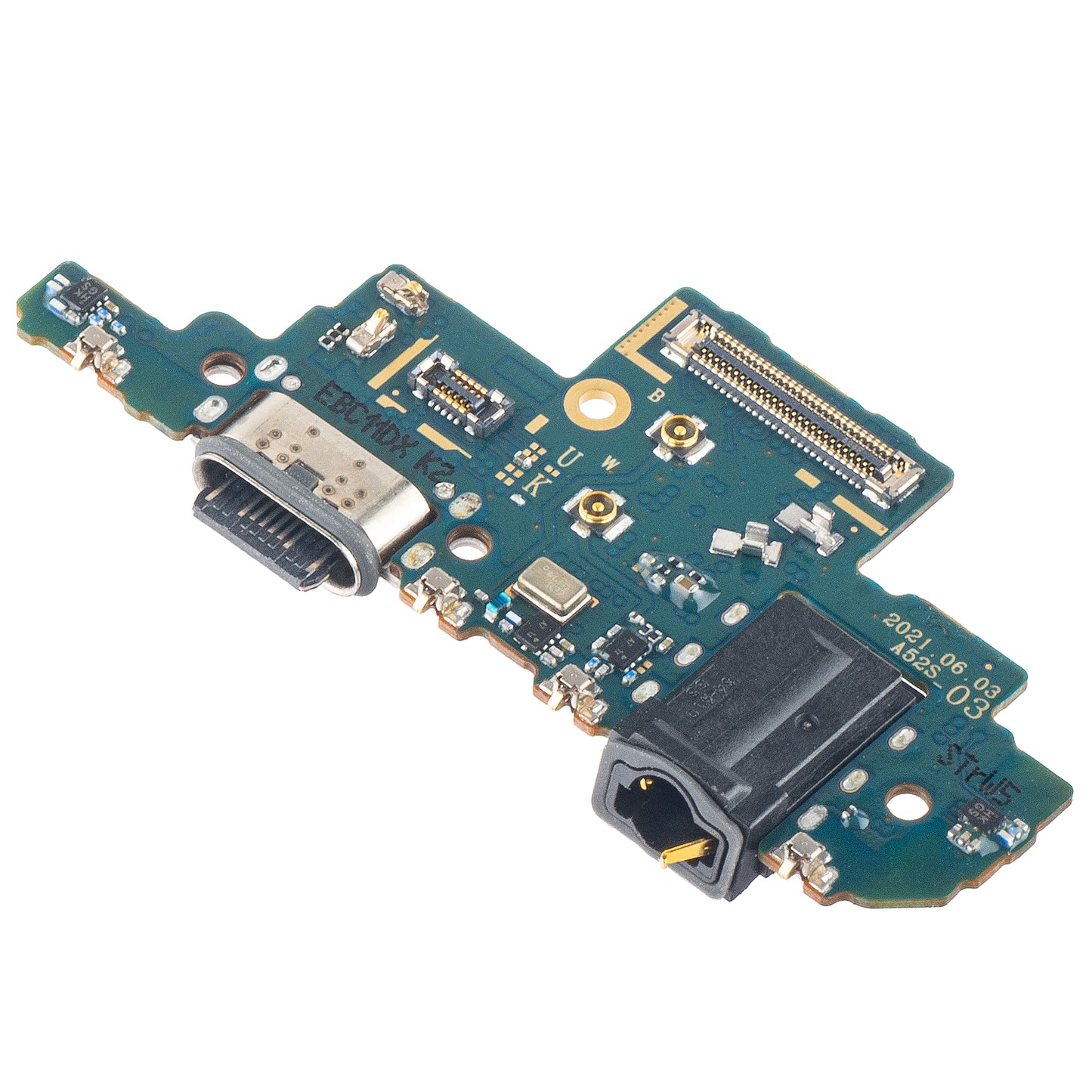 Ladekontakt - Lyd - Mikrofonkort for Samsung Galaxy A52s 5G A528, Versjon K2 Service Pack GH96-14860A