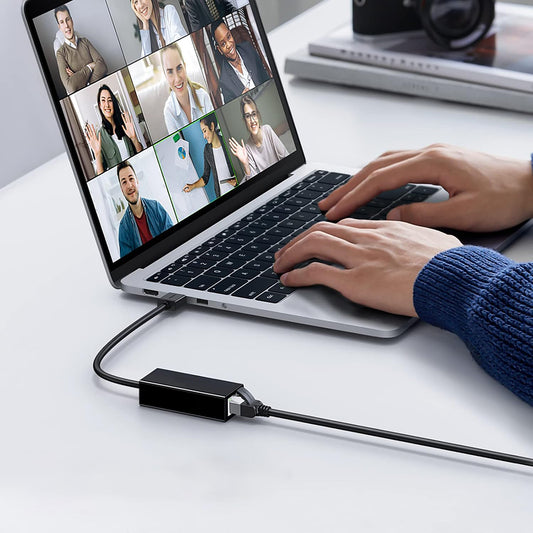 Techsuit AC19 nettverkskort, RJ45, USB, Svart