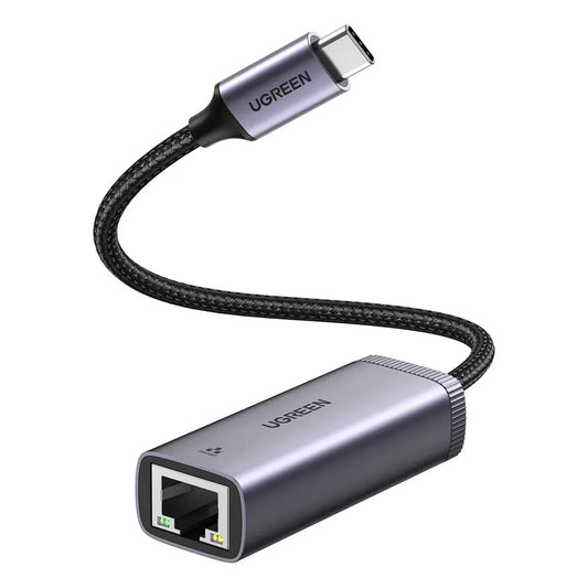 UGREEN CM483 Nettverkskort, RJ45, USB-C, Grå