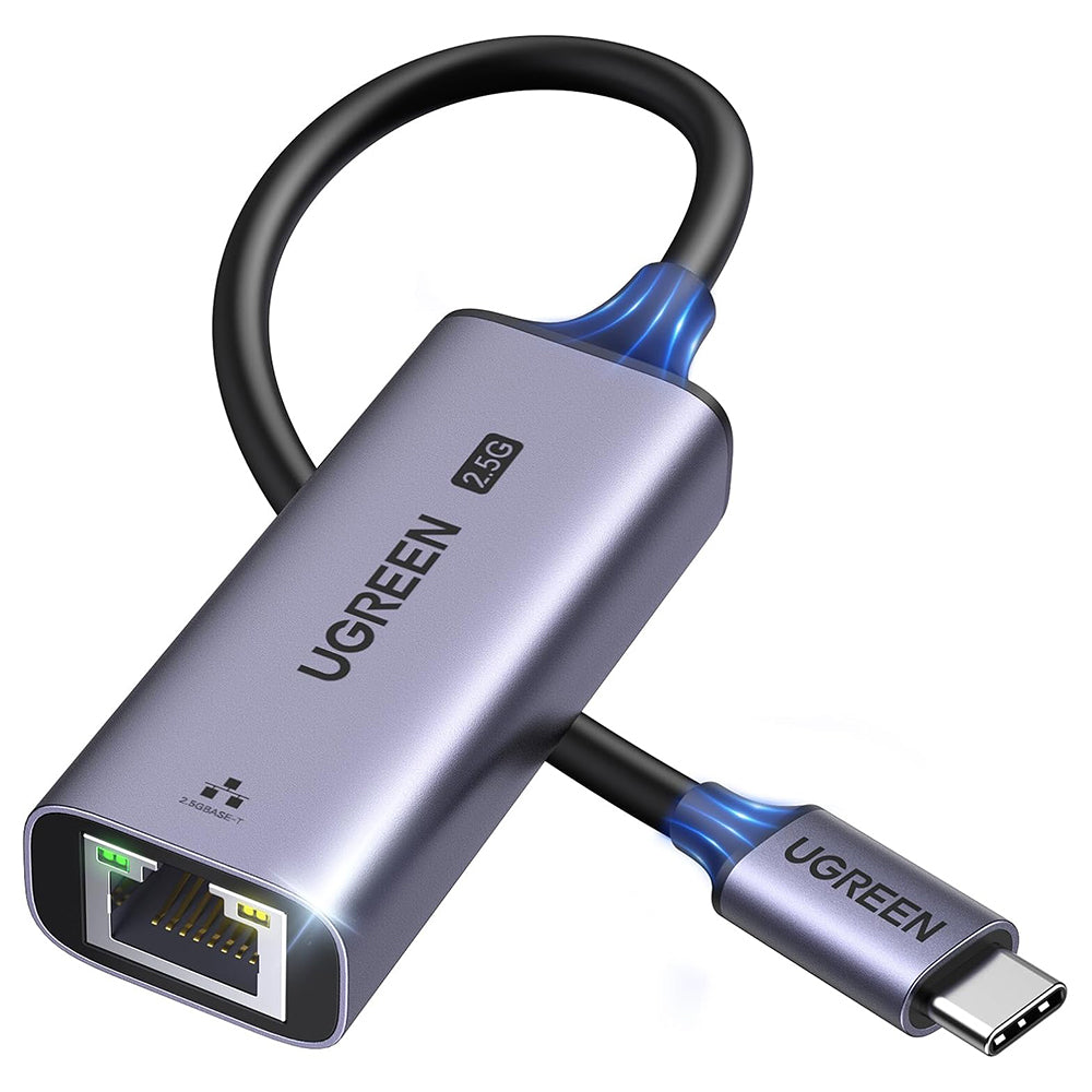 UGREEN CM648 (25052) Nettverkskort, RJ45, USB-C, Grå