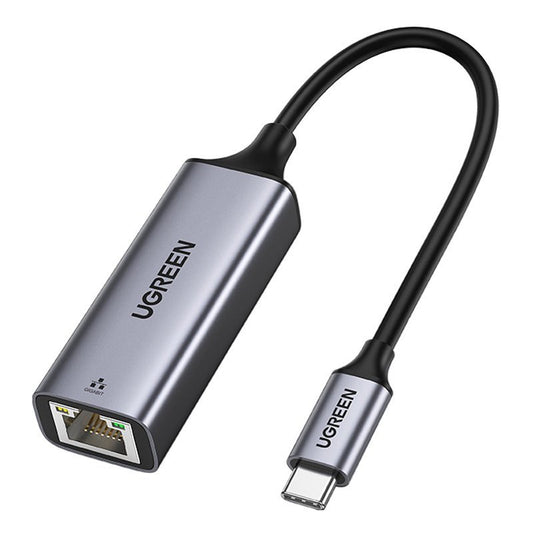Nettverkskort UGREEN CM199, RJ45, USB-C, Grå