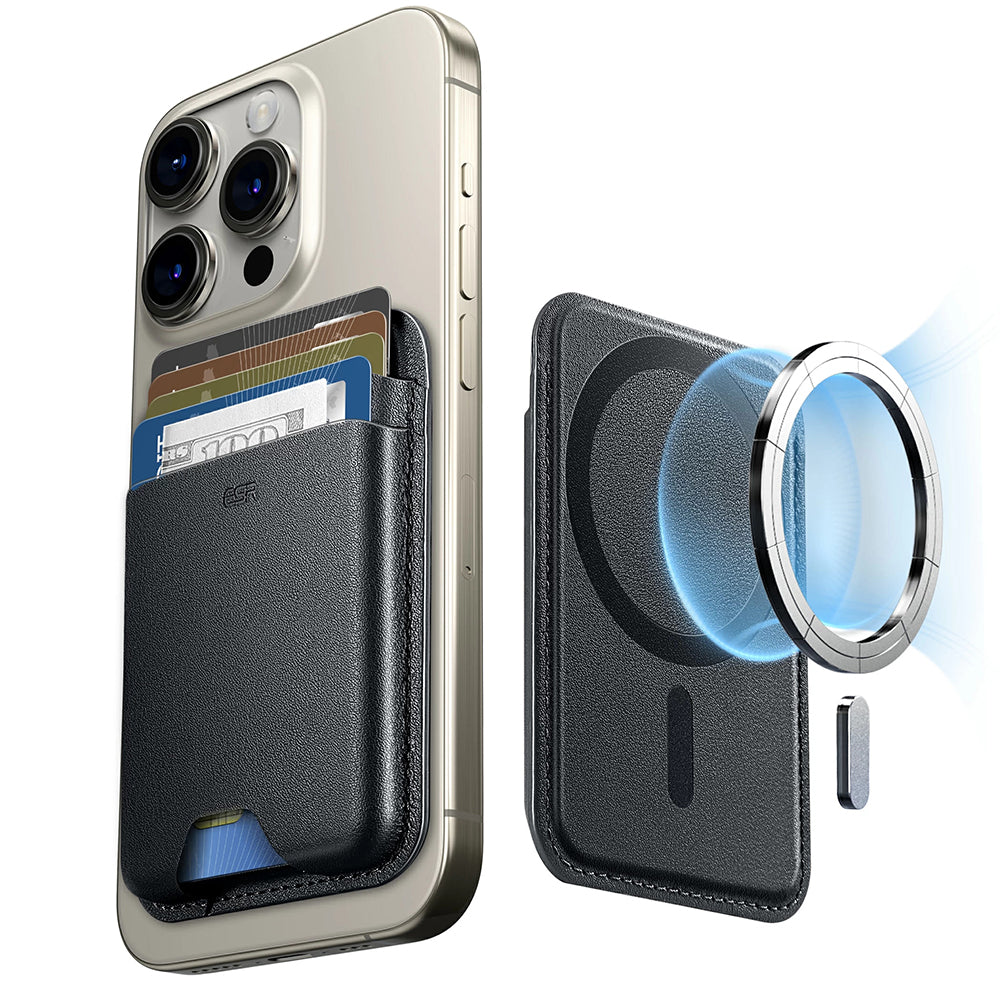Magsafe lommebok, ESR, Boost, Svart