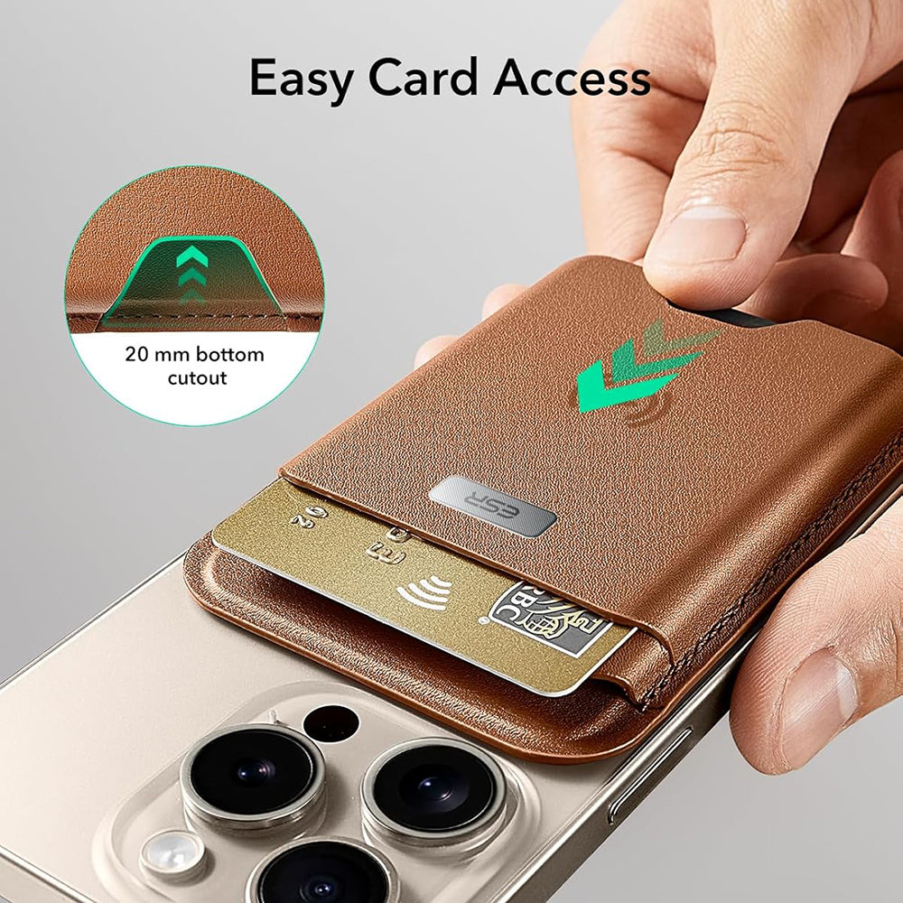 Magsafe lommebok, ESR, Classic Geo, Brun