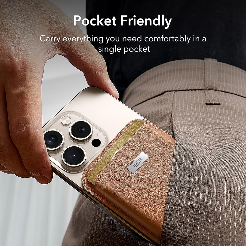 Magsafe lommebok, ESR, Classic Geo, Brun