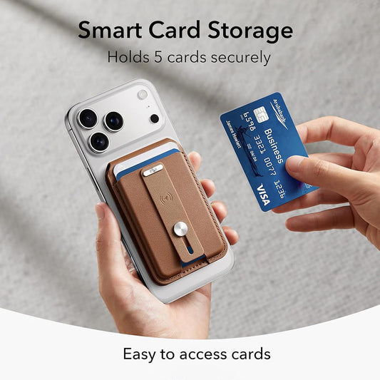 MagSafe-lommebok, ESR, Findy my Wallet 5C, Brun