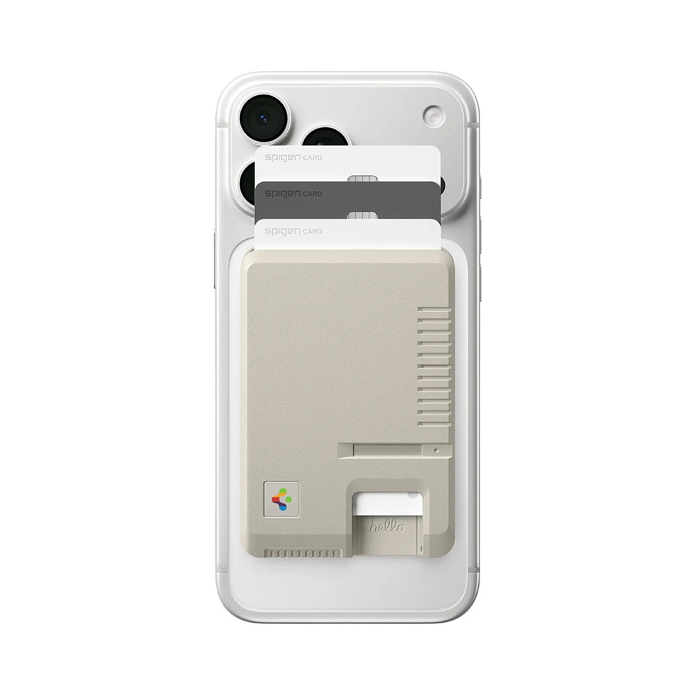 MagSafe lommebok, Spigen, Classic LS, Beige AFA10949