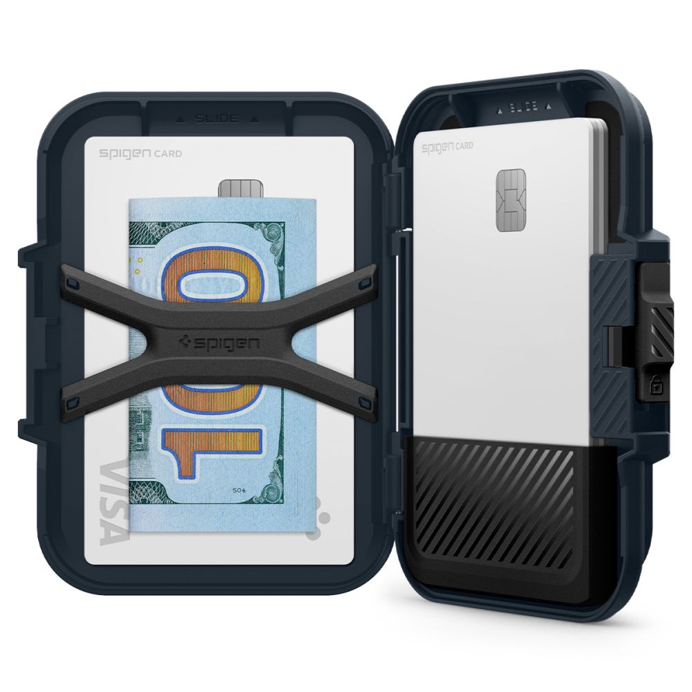 Magsafe lommebok, Spigen, Lock Fit, svart AFA08526