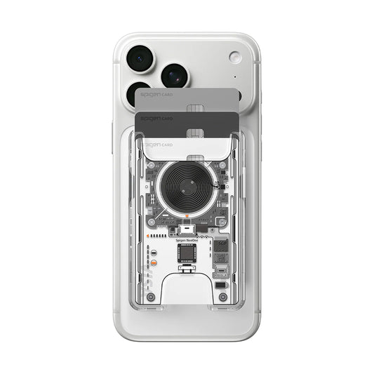 MagSafe-lommebok, Spigen, Ultra Hybrid Zero One, Transparent AFA11403