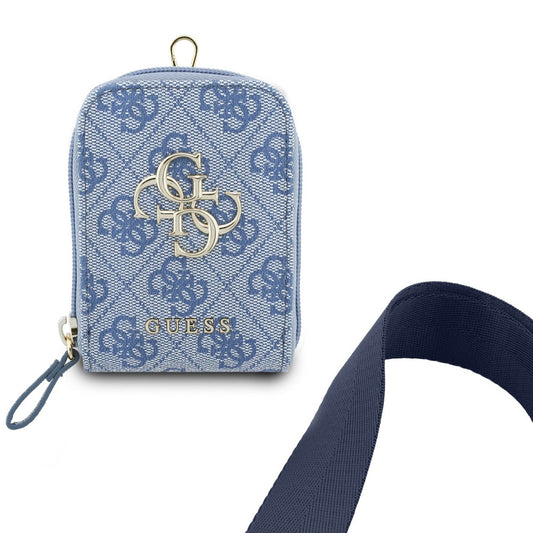 Lommebok og Telefon Snor Guess 4G Metal Logo, Blå