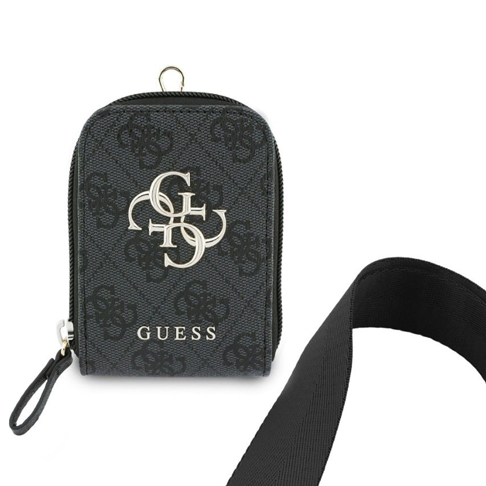 Lommebok og Telefon Snor Guess 4G Metal Logo, Svart