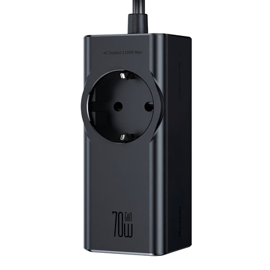 Forlengelseskabel McDodo CH-4620, 1 x Schuko - 1 x USB-A - 2 x USB-C, Svart