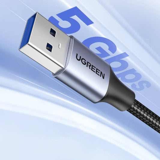 USB 3.0 UGREEN US115 USB 3.0-forlenger, 1 m, grå