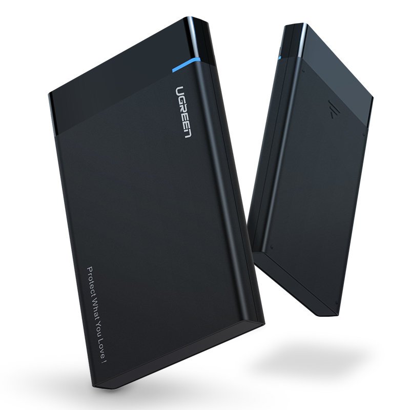 Rack UGREEN US221 for HDD / SSD SATA 2.5inch, USB 3.2, Svart