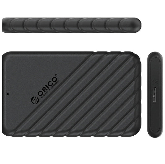 Orico 25PW1-U3-kabinett for HDD / SSD SATA 2,5 tommer, microUSB 3.0, svart