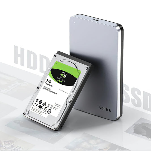 Rack UGREEN CM300 for HDD / SSD SATA 2,5 tommer, USB 3.1, grå