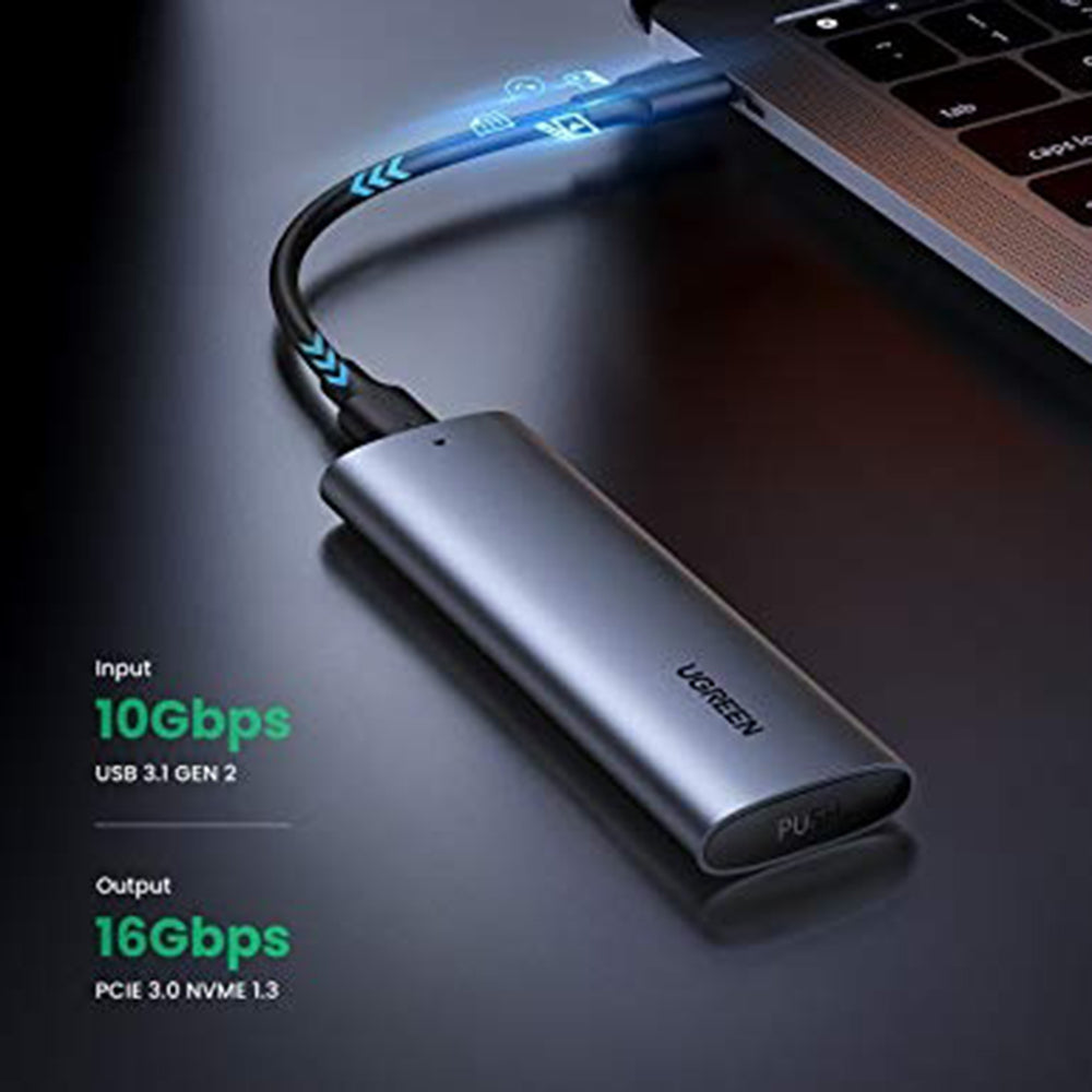 Rack UGREEN CM400 (10902) for SSD M.2 NVMe, Grå