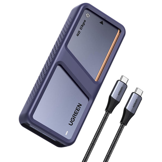 Rack UGREEN D703 (65727) for SSD M.2 NVMe, Svart