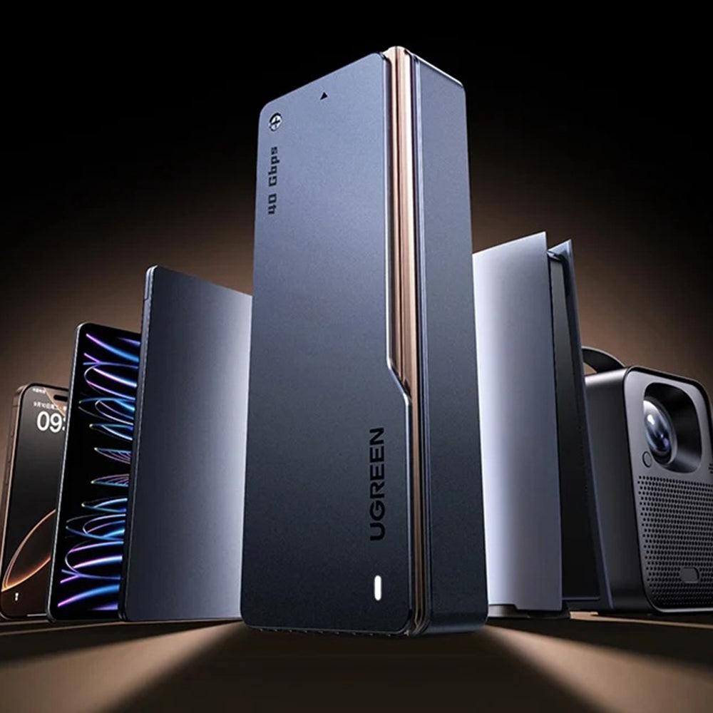 Rack UGREEN D703 (65727) for SSD M.2 NVMe, Svart