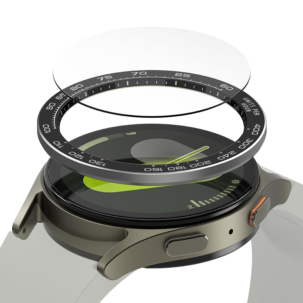 Ringke Premium Styling Beskyttelsesramme for Samsung Galaxy Watch7 40mm, Modell 1, Svart