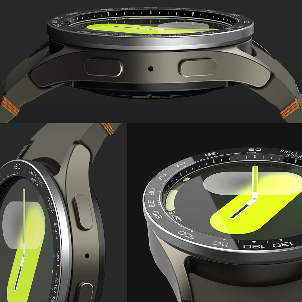 Ringke Premium Styling Beskyttelsesramme for Samsung Galaxy Watch7 40mm, Modell 1, Svart
