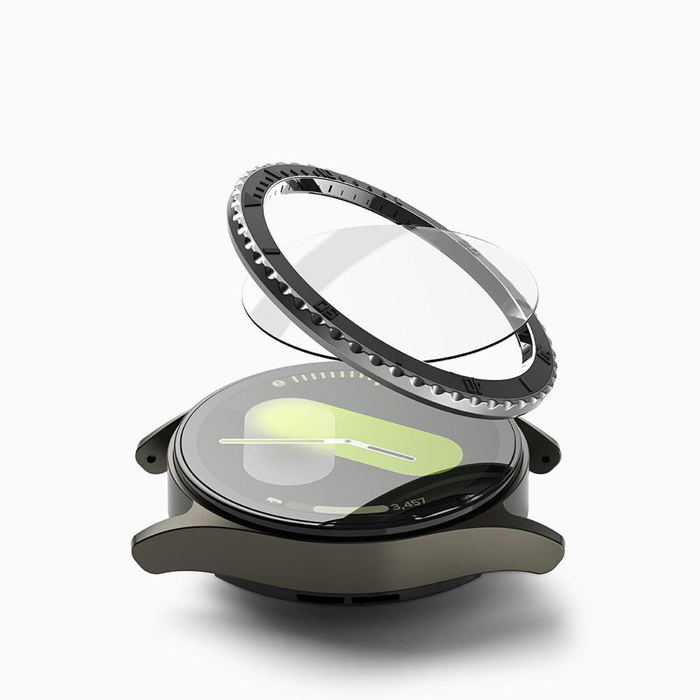 Ringke Premium Styling Beskyttelsesramme for Samsung Galaxy Watch7 40mm, Modell 3, Svart