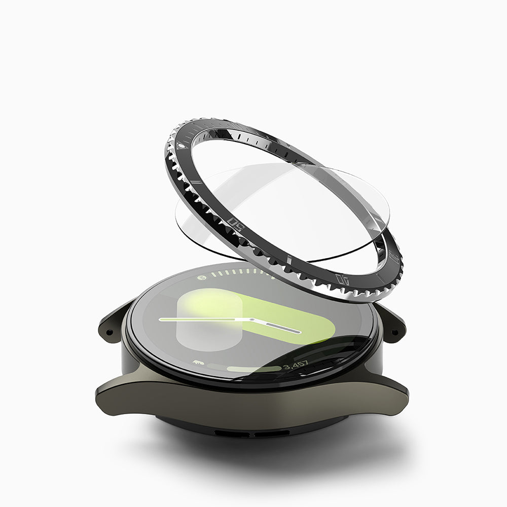 Ringke Premium Styling Beskyttelsesramme for Samsung Galaxy Watch7 40mm, Modell 4, Svart