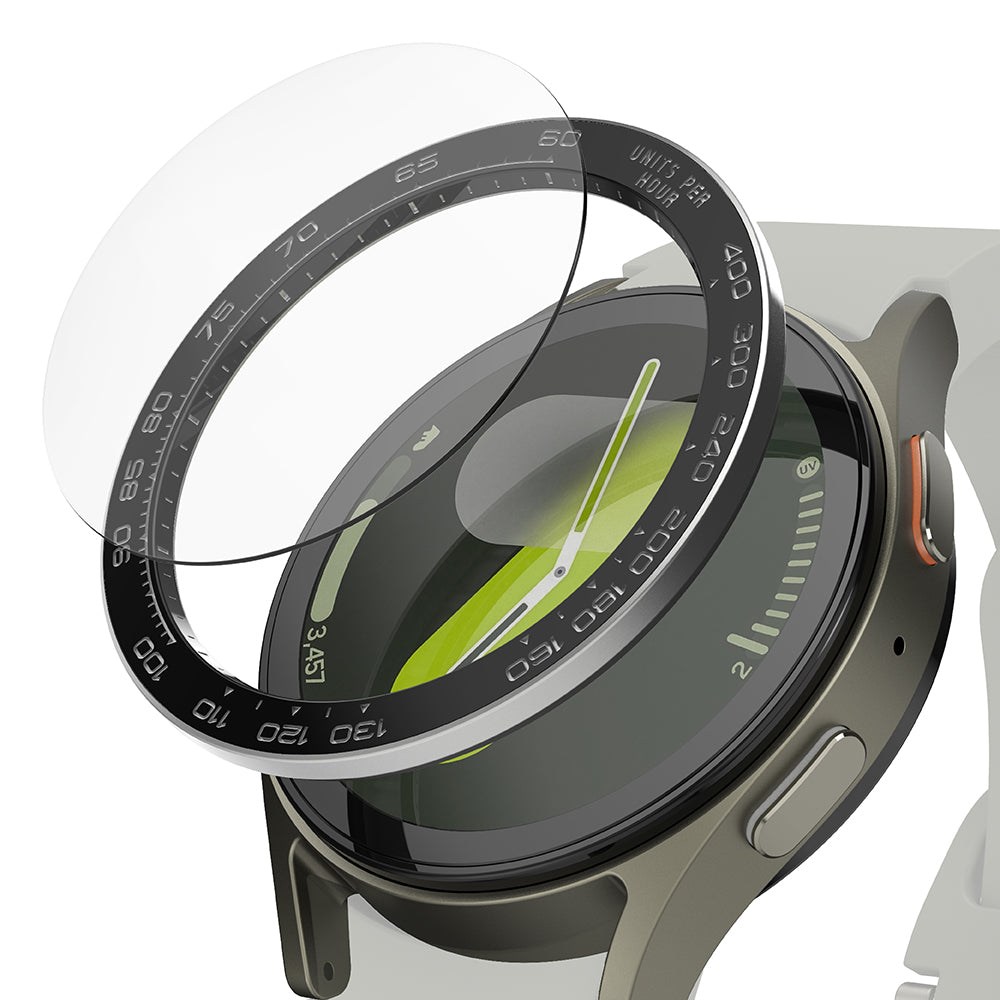 Ringke Premium Styling Beskyttelsesramme for Samsung Galaxy Watch7 44mm, Modell 1, Svart