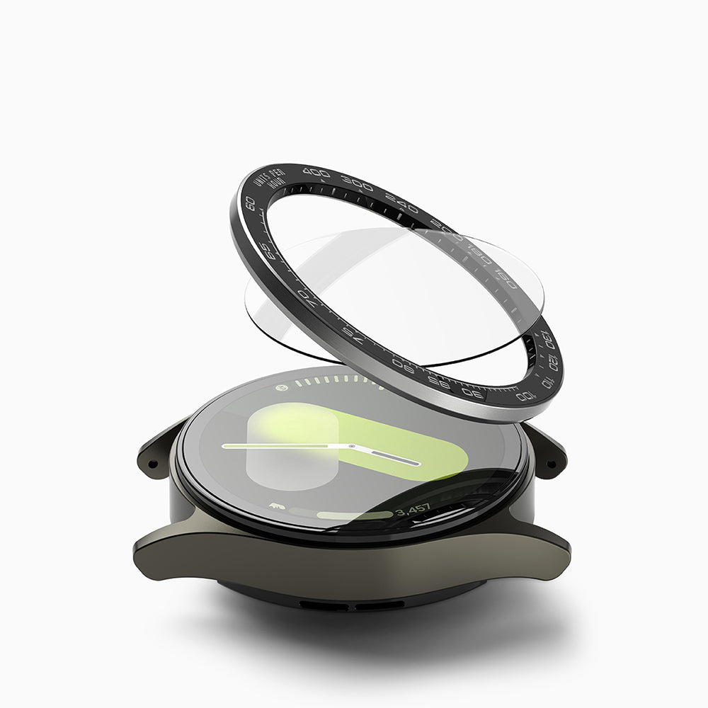 Ringke Premium Styling Beskyttelsesramme for Samsung Galaxy Watch7 44mm, Modell 1, Svart