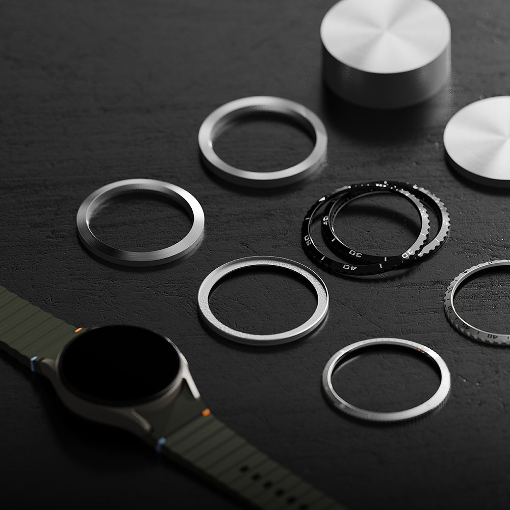 Ringke Styling beskyttelsesramme for Samsung Galaxy Watch7 40mm, Modell 5, Sølv