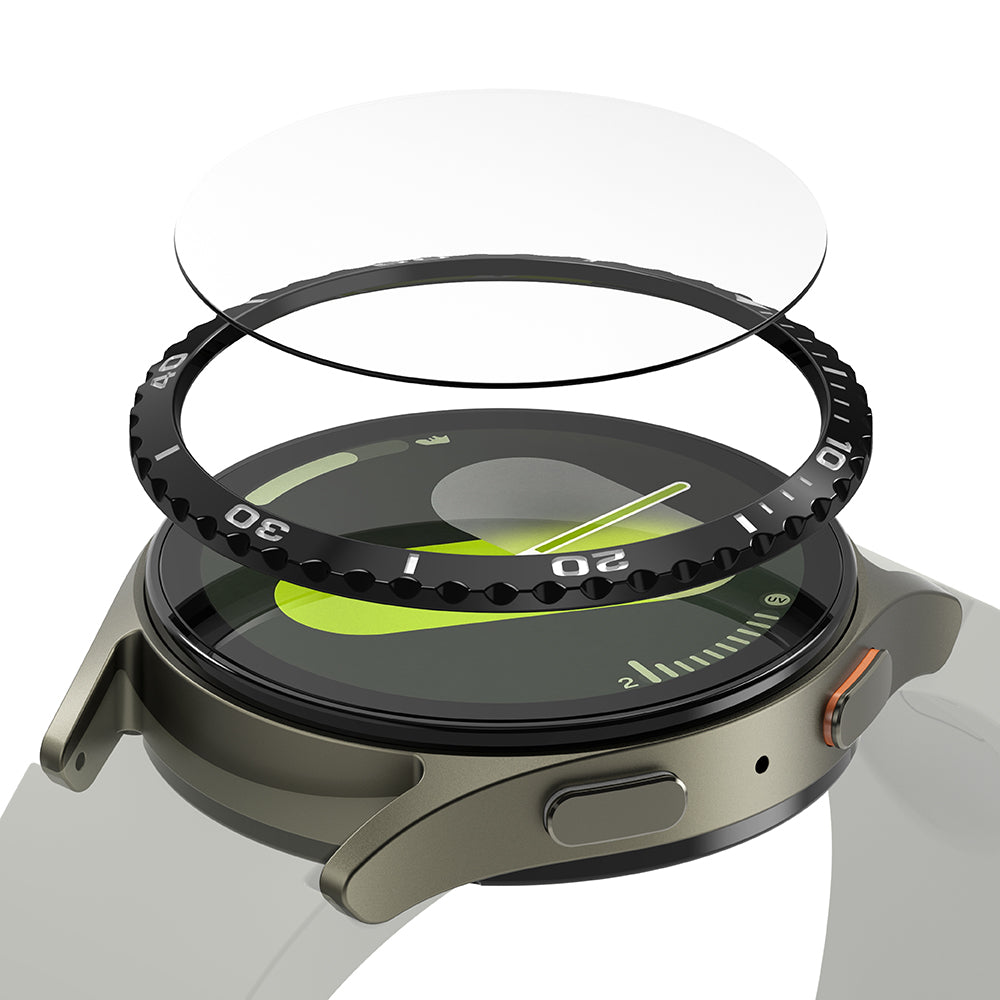 Ringke Styling beskyttelsesramme for Samsung Galaxy Watch7 40mm, Modell 6, Svart