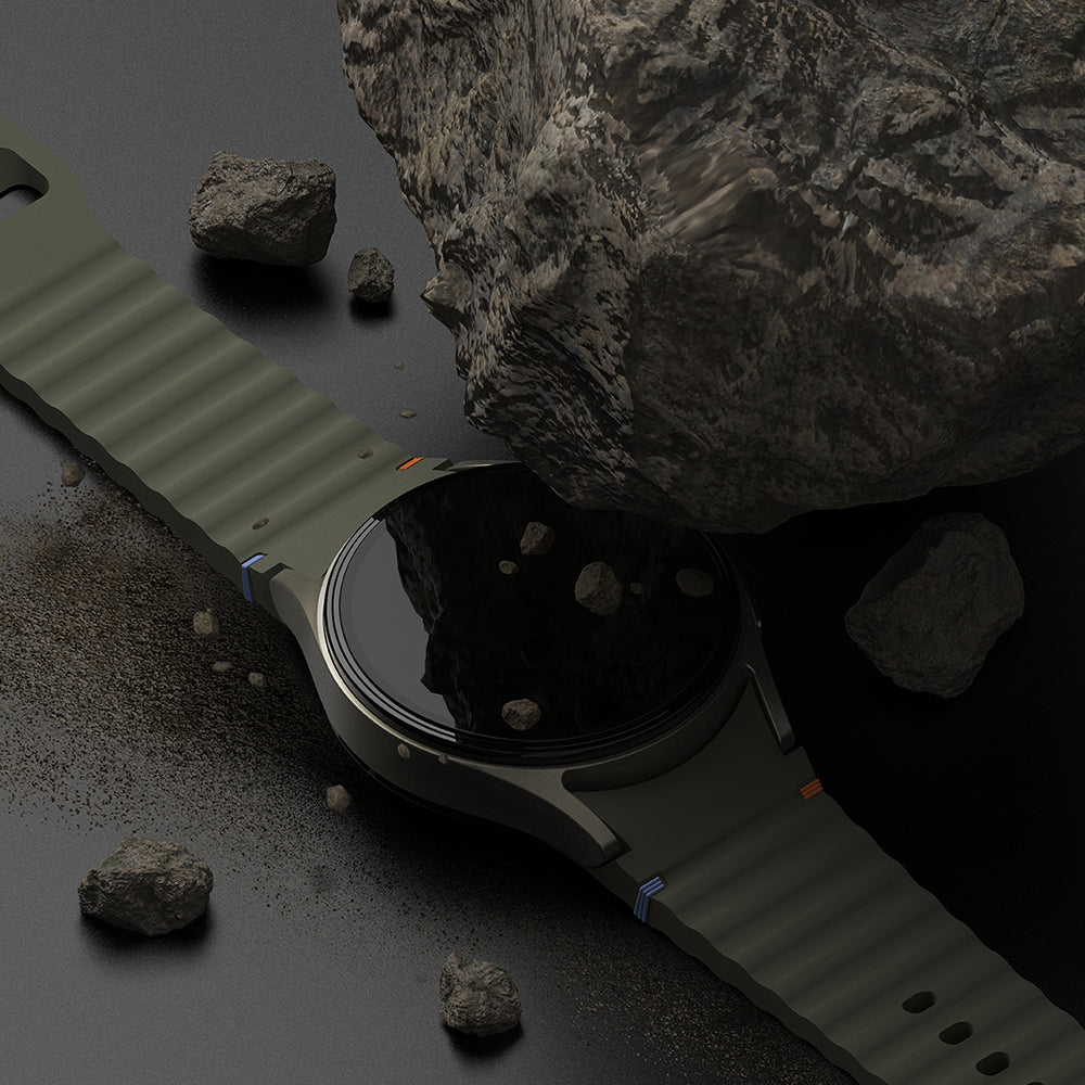 Ringke Styling beskyttelsesramme for Samsung Galaxy Watch7 44mm, Modell 5, Sølv